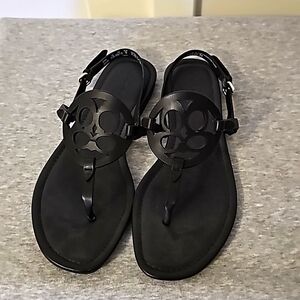 Coach Black Sandels 8.5 Women